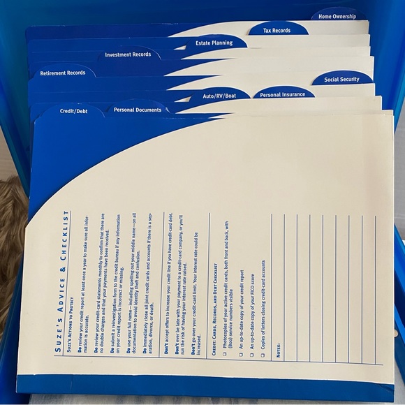 Suze Orman’s Protection Portfolio Financial Organizing Box - Picture 9 of 11